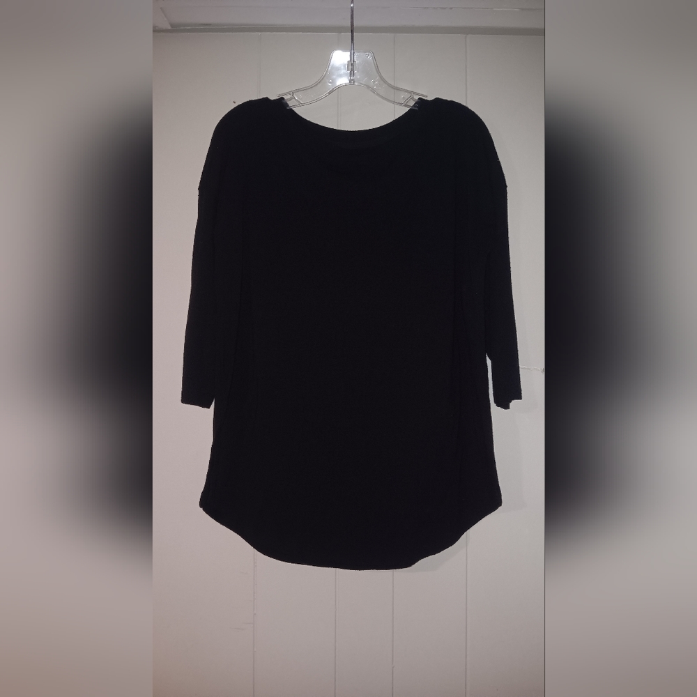 JIST BE Black 1/2 sleeve top